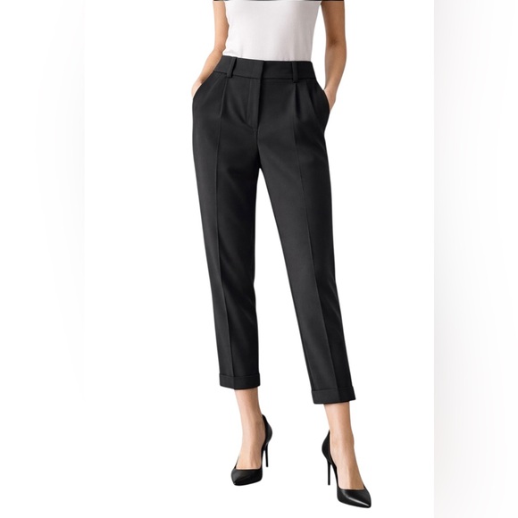 Alice + Olivia Pants - Alice + Olivia - NWT Black Tailored Trouser  Ankle Pants Sz 6